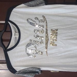 PINK sequin tshirt